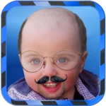 men mustache android application logo